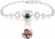 Easycosy Personalized Bracelets with Picture Inside Custom Photo Projection Bracelets Customized Mothers Day Love Gifts for Mom Women Anniversary Birthday Memorial Gifts for Girlfriend Besties